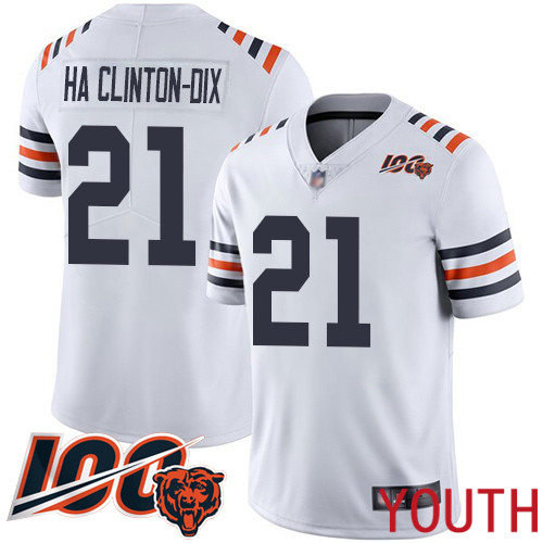 Chicago Bears Limited White Youth Ha Ha Clinton-Dix Jersey NFL Football #21 100th Season
